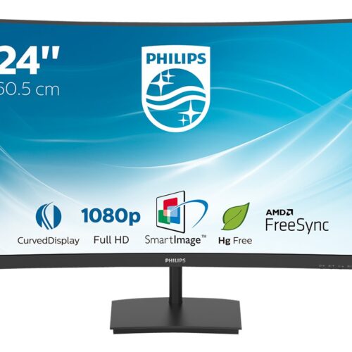 PHILIPS 241E1SC/00 23.6p Curved VA WLED 1920×1080 16:9 250cd/m2 4ms 75Hz HDMI VGA D-SUB