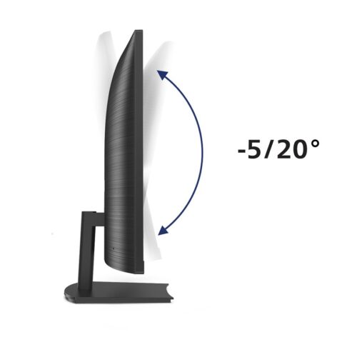 PHILIPS 241E1SCA Écran LED – incurvé – 24p – Full HD – 5 Hz – VA – 250 cd/m2 – 3000:1 – 4ms- VGA – HDMI- HP