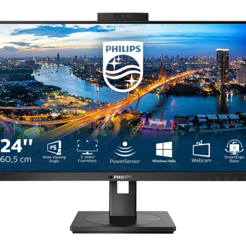 PHILIPS 242B1H/00 23.8p 1920×1080 IPS Flat H/A 150 MM Pivot 3 SIDE FRAMELESS TUV Eye certifierad USB HUB SPEAKERS