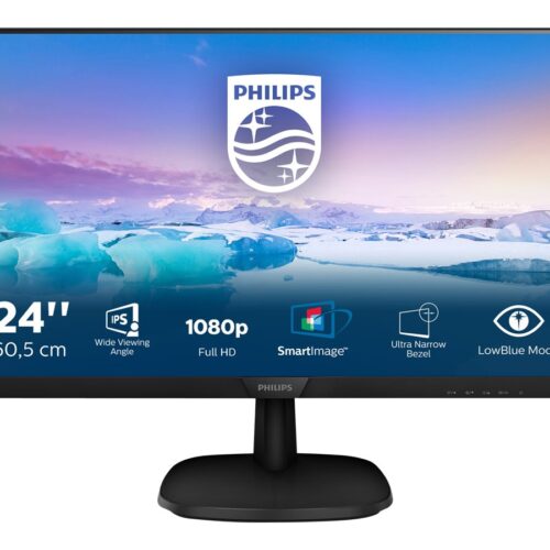 PHILIPS 243V7QDSB 23.8inch v-Line Monitor FlickerFree LowBlue Mode