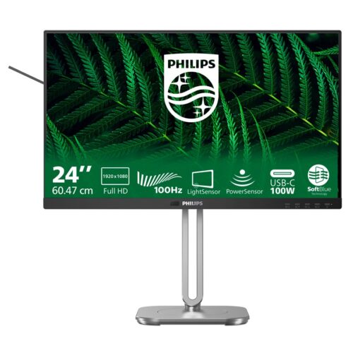 PHILIPS 24B2G5301/00 Monitor 23.8p 1920×1080 100Hz HDMI DP USB dark gray