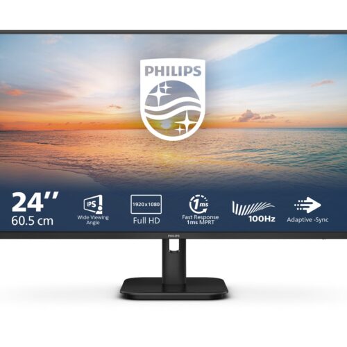 PHILIPS 24E1N1100A/00 23.8p 1920×1080 16:9 1ms 250cd/m2 HDMI VGA Black