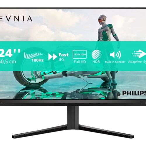 PHILIPS 24M2N3200S/00 Écran gaming – 24p – 1920 x 1080 Full HD (1080p) 180 Hz – IPS – 300 cd/m²HDR10 – 0.5 ms – 2xHDMI – DP – HP