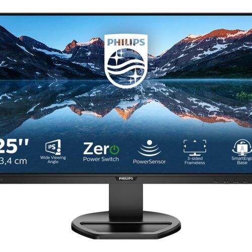 PHILIPS 252B9/00 LCD 25p 16/10 5ms-300 cd/m2 WUXGA 1920×1200 VGA-HDMI-DP- HP 2w GAR 3 ans