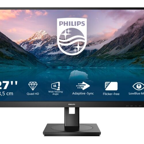 PHILIPS 275S9JML/00 27p 2560×1440 VA Flat 300cd/m2 4ms GtG 75Hz USB HUB SPEAKERS DP HDMI H/A 130MM Pivot TCO 9 SLINE