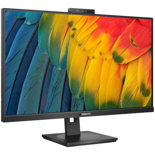 PHILIPS 27B1U5601H/00  27in – 2560 x 1440 QHD 75 Hz – IPS – 350 cd/m² – 4 ms – HDMI, DisplayPort, USB-C – haut-parleurs – WEBCAM