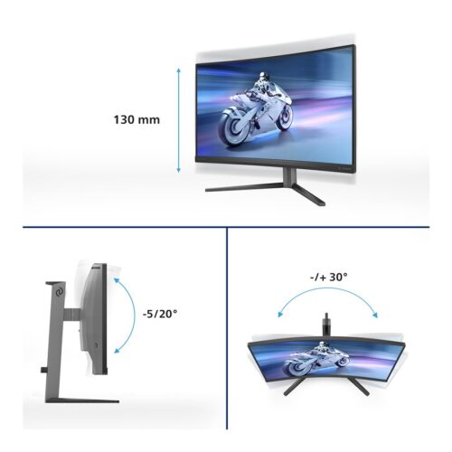 PHILIPS 27M2C5200W 27p FHD 16:9 HDMI Black/Grey