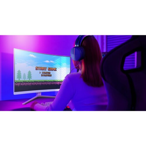 PHILIPS 31.5p 2560×1440 VA Curved 1500R 130mm EVNIA 5000 Ambiglow Curved QHD 2K 180Hz Fast VA 1ms GtG HDR10