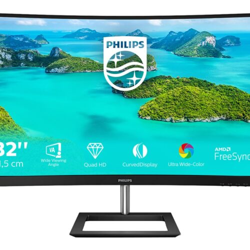 PHILIPS 325E1C/00 – 31.5pcs – INCURVE – QHD – MVA – VGA – HDMI – DP -AUDIO