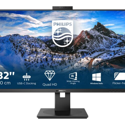 PHILIPS 326P1H/00 Moniteur 32p – 2560 x 1440 QHD 75 Hz – IPS – 350 cd/m2 – 4 ms – 2xHDMI DisplayPort USB-C – WEBCAM – HP