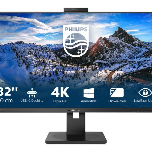 PHILIPS 329P1H/00 4K(UHD), 31.5, IPS, Webcam, 60Hz, 4ms, Adaptive Sync, Docking USB-C, USB-C Port, DP, HDMI, Height adj. Speaker