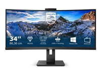 PHILIPS 346P1CRH/00 UWQHD, Curved, 34p, VA, Webcam, 100Hz, 4ms, Adaptive Sync, Docking USB-C, USB-C Port, DP, HDMI, Height adj. HP
