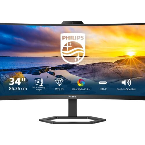 PHILIPS 34E1C5600HE/00 34p 3440×1440 VA Curved H/A 130 MM ULTRAWIDE USB-C DISPLAY