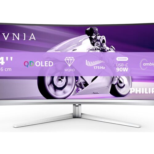 PHILIPS 34M2C8600/00 34p Curved QD OLED UWQHD 175Hz 0.1ms 2xHDMI2.0 DP1.4 USB-C Speakers