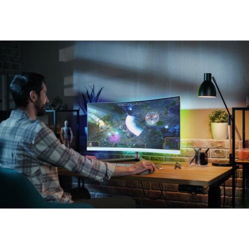 PHILIPS 34p 3440×1440 VA 130mm EVNIA 5000 Ambiglow Curved WQHD 180Hz Fast VA 1ms GtG HDR10 USB 4x USB 3.2