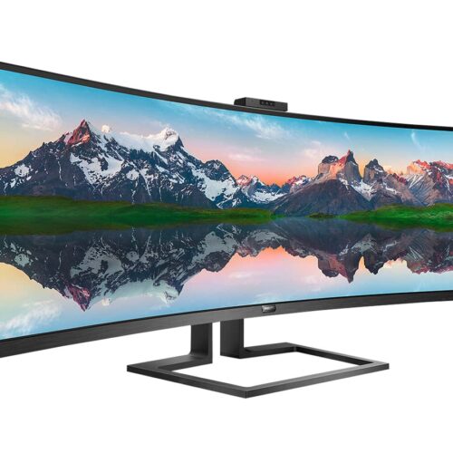 PHILIPS 499P9H/00 UWQHD, Curved,49p,VA,Webcam,70Hz, 5ms, Adaptive Sync, Docking USB-C, USB-C Port, DP, HDMI, Heightadj. HP