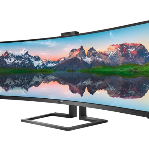 PHILIPS 499P9H/00 UWQHD, Curved,49p,VA,Webcam,70Hz, 5ms, Adaptive Sync, Docking USB-C, USB-C Port, DP, HDMI, Heightadj. HP