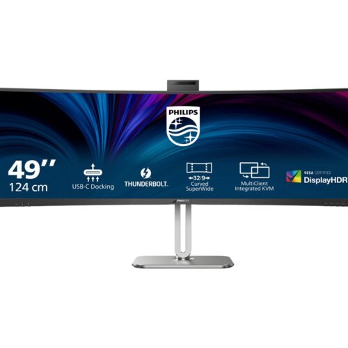 PHILIPS 49B2U6903CH/00 48.8p 5120×1440 VA Curved H/A 170mm SUPERWIDE USB-C 75Hz DP 2xHDMI USB HUB SPEAKERS webcam
