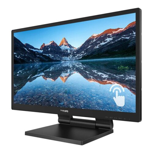 PHILIPS Moniteur Tactile 23.6pcs – 10 PTS – VGA – HDMI – DP HUB USB 3.1 x 2 – garantie 3 ans – Câbles fournis
