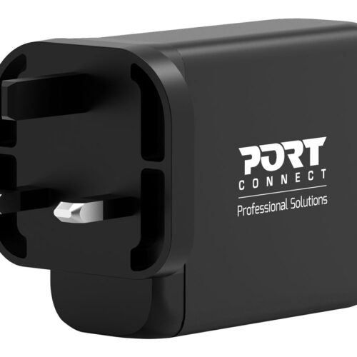 PORT DESIGNS 120W Gan Charger USB-C & USB-A Gallium Nitride Gan Technology More Efficient Smaller Lighter And Less Energy Consuming