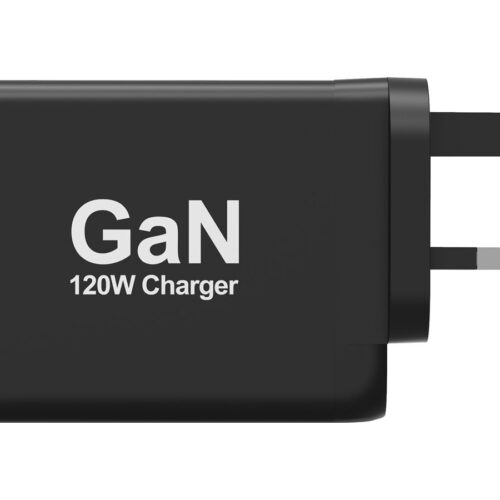 PORT DESIGNS 120W Gan Charger USB-C & USB-A Gallium Nitride Gan Technology More Efficient Smaller Lighter And Less Energy Consuming