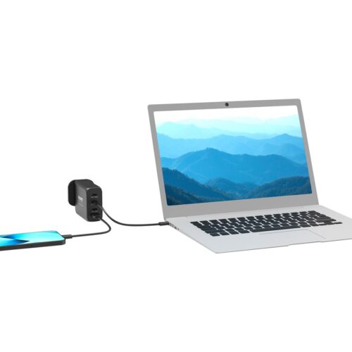 PORT DESIGNS 120W Gan Charger USB-C & USB-A Gallium Nitride Gan Technology More Efficient Smaller Lighter And Less Energy Consuming