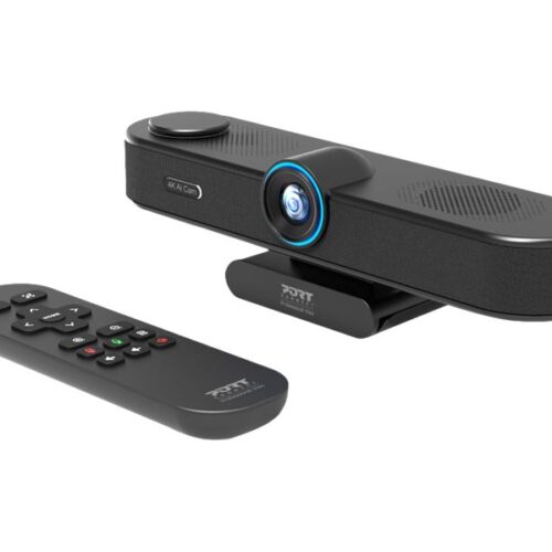 PORT DESIGNS 4K Conference Camera With Autoframing All-In-One Conference Cam Regroups Camera + Microphone + Speaker
