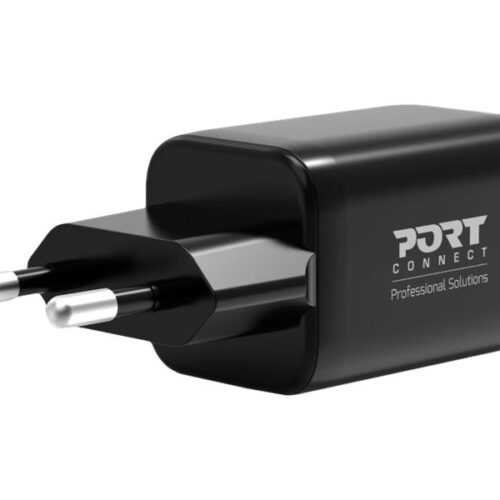 PORT DESIGNS 65W Gan Charger USB-C & USB-A Gallium Nitride Gan Technology More Efficient Smaller Lighter And Less Energy Consuming
