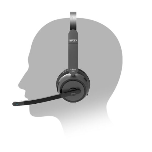 PORT DESIGNS Binaural Headset Bluetooth With Base – Pro