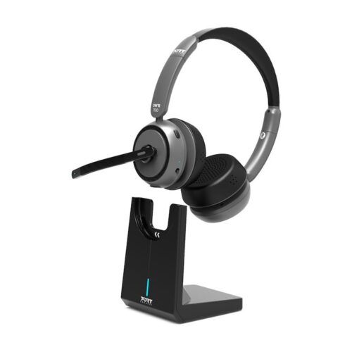 PORT DESIGNS Binaural Headset Bluetooth With Base – Pro