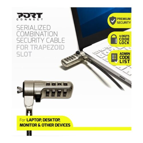 PORT DESIGNS Combination Serialisee par Cable de Securite Noble Pack 25