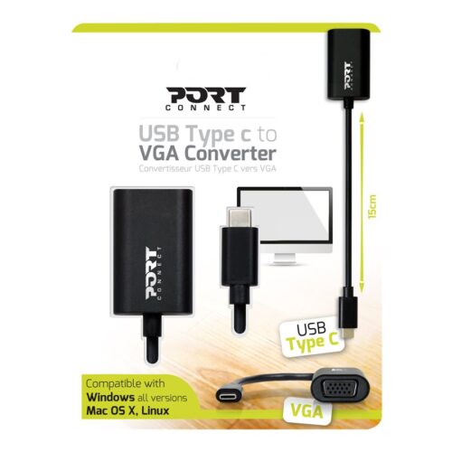 PORT DESIGNS CONVERTER TYPE C TO VGA