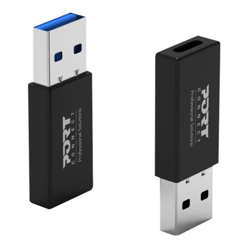 PORT DESIGNS Converter USB Type C to USB A Twin Pack Retail
