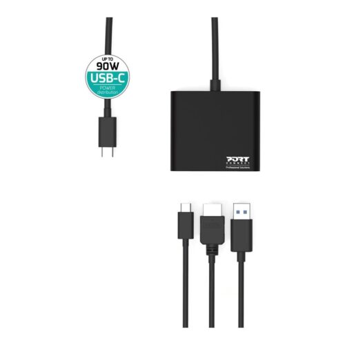 PORT DESIGNS Docking Mini Type C HDMI + USB3 + USB-C DP