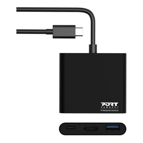 PORT DESIGNS Docking Mini Type C HDMI + USB3 + USB-C DP