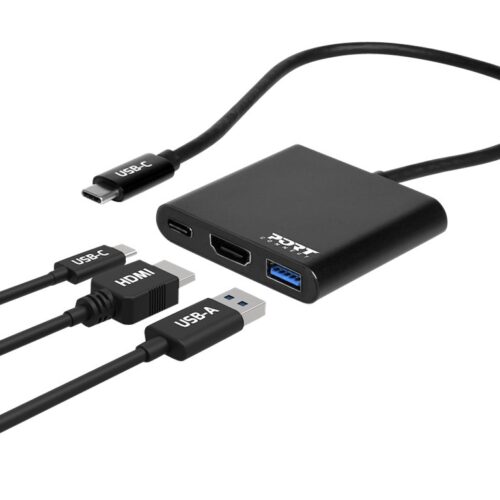 PORT DESIGNS Docking Mini Type C HDMI + USB3 + USB-C DP