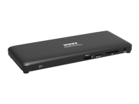 PORT DESIGNS Docking Station 2x 2K Combo USB-A USB-C Double Video Displays up to 2K HDMI 1.4 1080p USB Type C & USB Type A 3.0