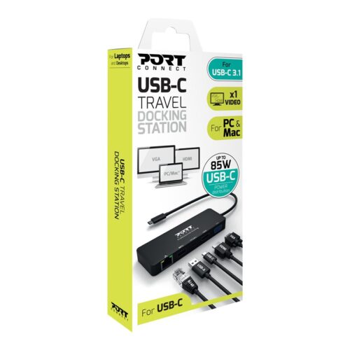 PORT DESIGNS Docking Type C Travel 1 X 4K Pd 85W