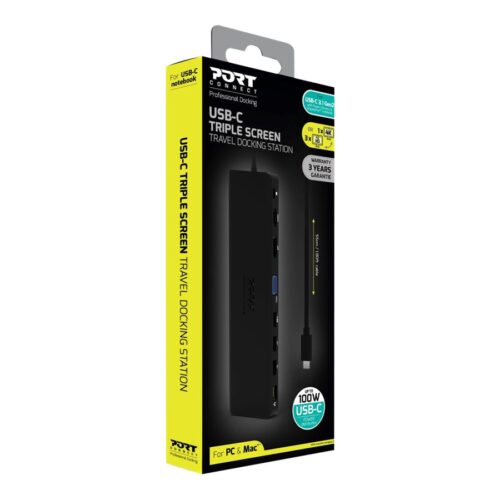 PORT DESIGNS Docking Type C TRAVEL 1x 4K Pro