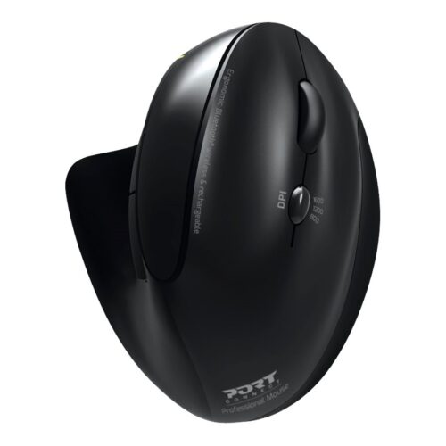 PORT DESIGNS Ergonomic Rechargeable Professional Mouse Integrated rechargeable battery with USB cable Dual 2.4Ghz