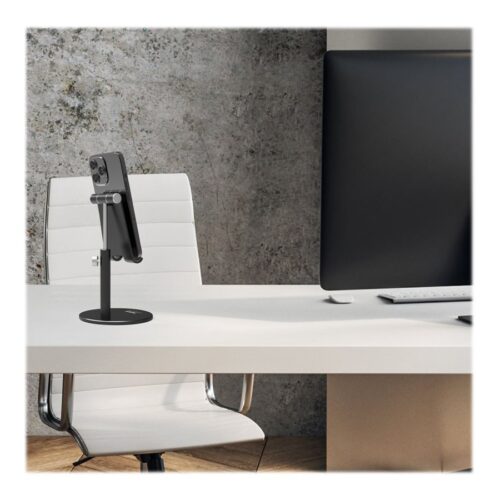 PORT DESIGNS Ergonomic Smartphone Aluminium Stand Hands free Smartphone Support for Desk Use Ideal for Video Meeting Chat Video