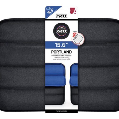 PORT DESIGNS Essential Padded Laptop Sleeve For notebooks up to 15.6p Full padded structure with 7mm foam panels for