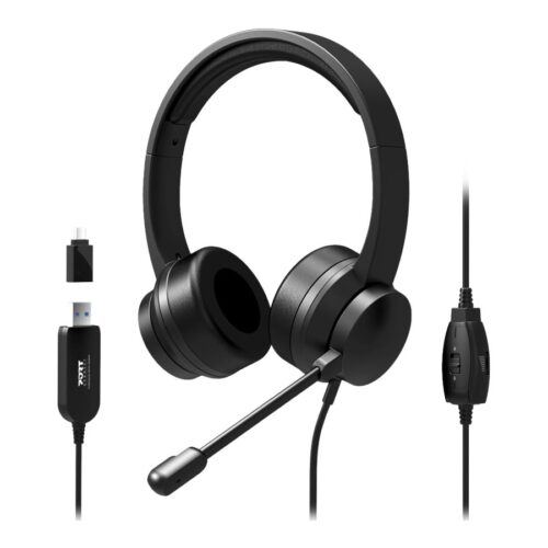 PORT DESIGNS Headset Comfort Office USB + Mic