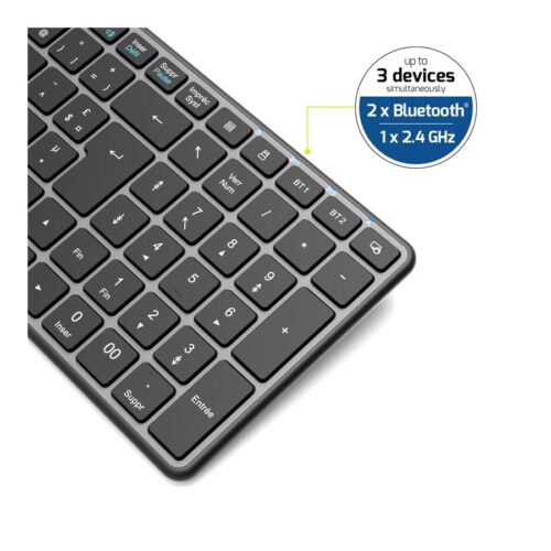 PORT DESIGNS Keyboard Compact Pro Rechargeable Bluetooth (FR)