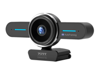 PORT DESIGNS Mini 4K Conference Cam With Autoframing Professional Webcam With Integrated Microphone Ultra High-Resolution Camera
