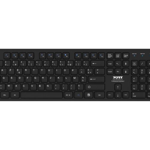 PORT DESIGNS Mouse and Keyboard 2in1 Robust and long-lasting keyboard Ergonomic and ambidextrous mouse Wireless 2.4Ghz USB-A/USB-C
