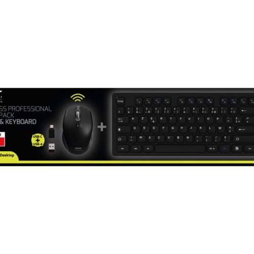 PORT DESIGNS Mouse and Keyboard 2in1 Robust and long-lasting keyboard Ergonomic and ambidextrous mouse Wireless 2.4Ghz USB-A/USB-C
