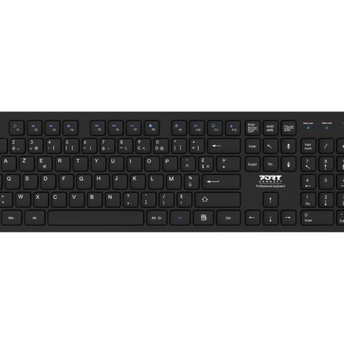 PORT DESIGNS Mouse and Keyboard 2in1 Robust and long-lasting keyboard Ergonomic and ambidextrous mouse Wireless 2.4Ghz USB-A/USB-C