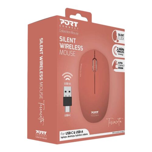 PORT DESIGNS Mouse Collection Wireless Terracota