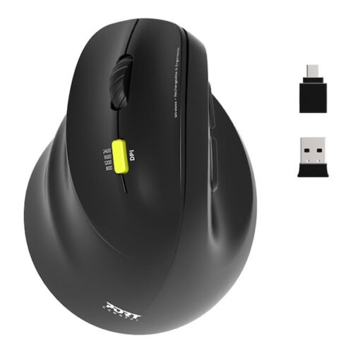 PORT DESIGNS Mouse Ergonomic Rechargeable Bluetooth Left Hand